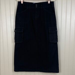 NWT Brandy Melville Long Cargo Skirt Faded black One Size Small